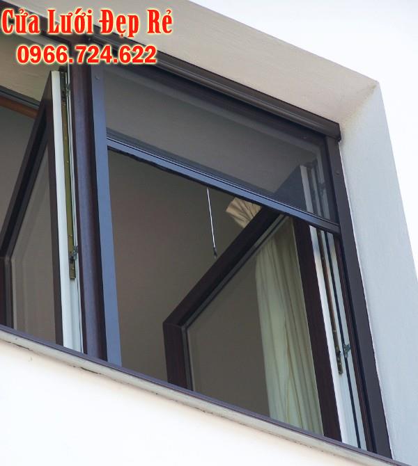 Cửa Lưới Chống Muỗi Tự Cuốn Màu Ghi