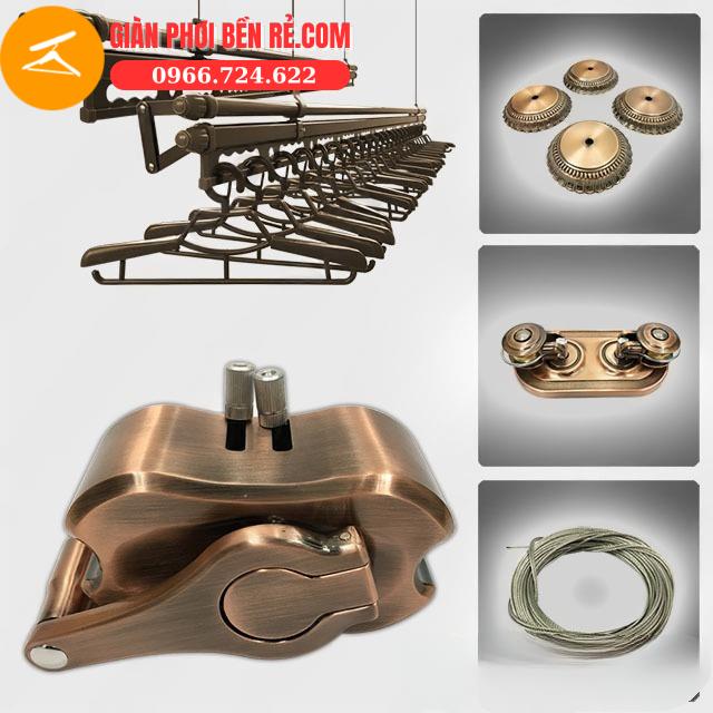 Giàn Phơi Chống Rối Hòa Phát S900 4 thanh màu đồng