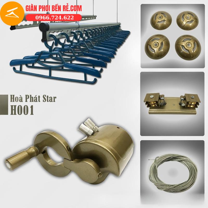 Giàn Phơi Thông Minh Hòa Phát H001 Màu Rêu