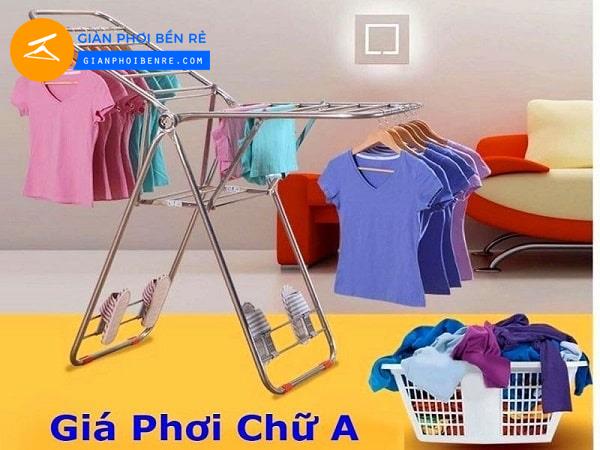 giàn phơi thông minh chữ A inox