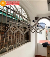 GIÀN PHƠI THÔNG MINH GẮN TƯỜNG INOX HÒA PHÁT 68C