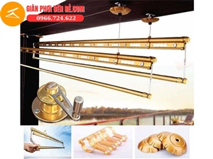 Giàn Phơi Thông Minh Hòa Phát Cao Cấp KS 980 gold Hệ 4 Thanh Phơi