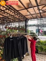 Giàn Phơi Thông Minh Hòa Phát KS980 ( Màu Rêu) Hệ 2 Thanh Phơi